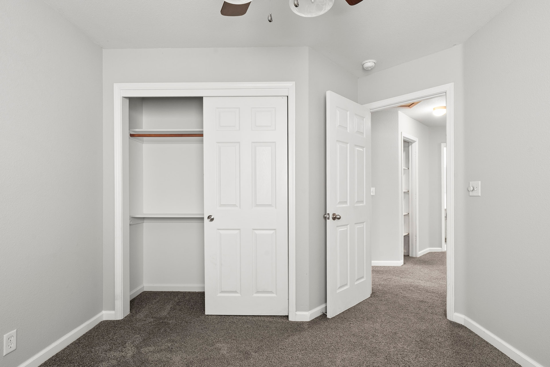 Second bedroom closet and doorway
